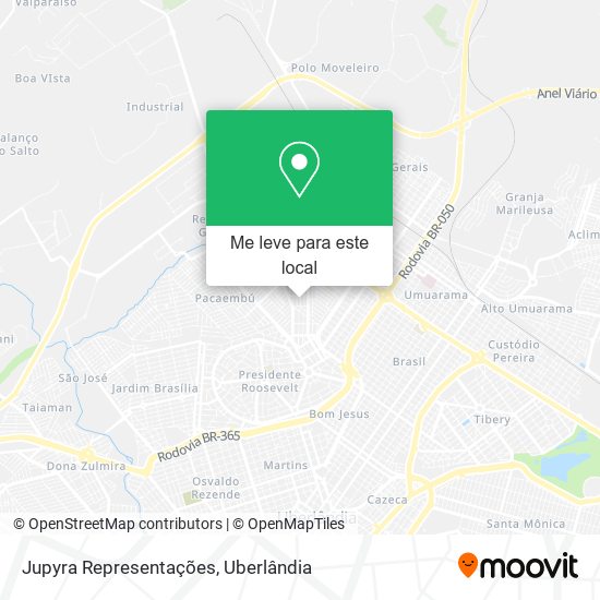 Jupyra Representações mapa