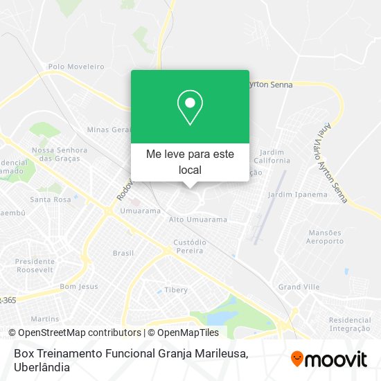 Box Treinamento Funcional Granja Marileusa mapa