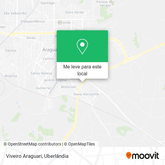 Viveiro Araguari mapa