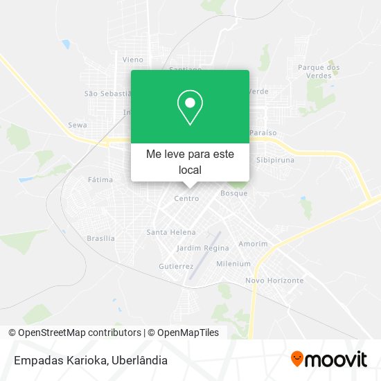 Empadas Karioka mapa