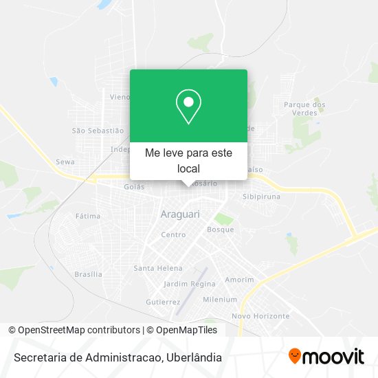 Secretaria de Administracao mapa