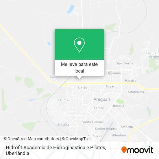 Hidrofit Academia de Hidroginástica e Pilates mapa