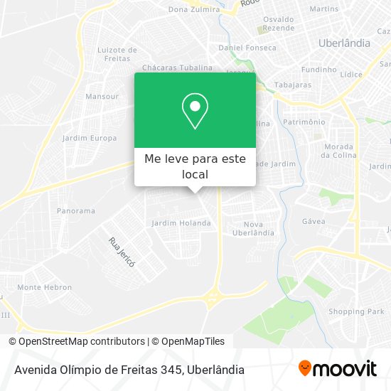 Avenida Olímpio de Freitas 345 mapa