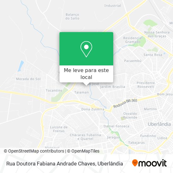 Rua Doutora Fabiana Andrade Chaves mapa