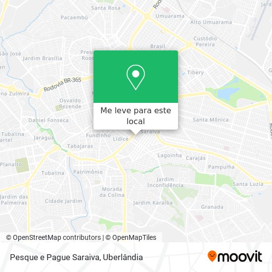 Pesque e Pague Saraiva mapa