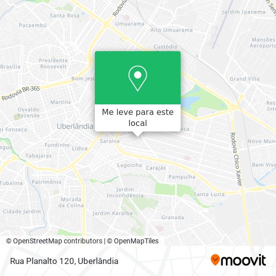 Rua Planalto 120 mapa