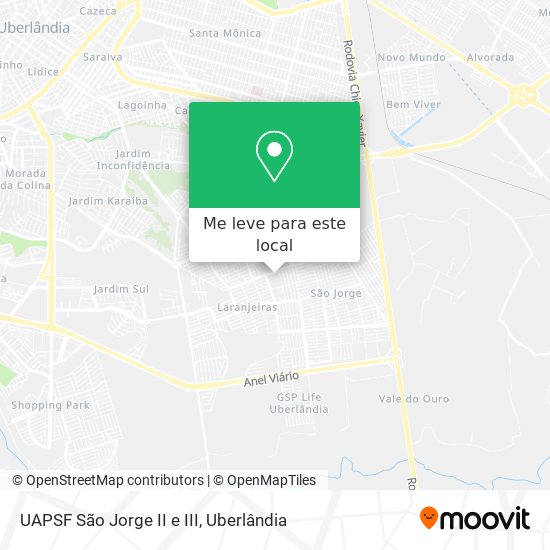 UAPSF São Jorge II e III mapa
