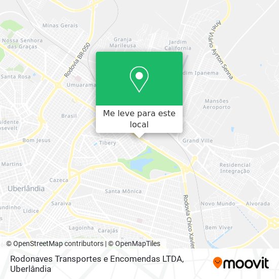 Rodonaves Transportes e Encomendas LTDA mapa