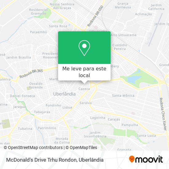 McDonald's Drive Trhu Rondon mapa