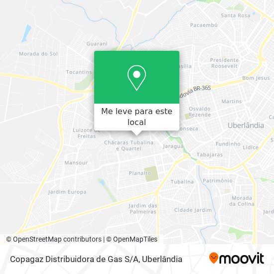 Copagaz Distribuidora de Gas S / A mapa