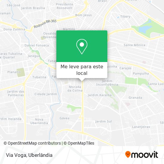 Via Voga mapa
