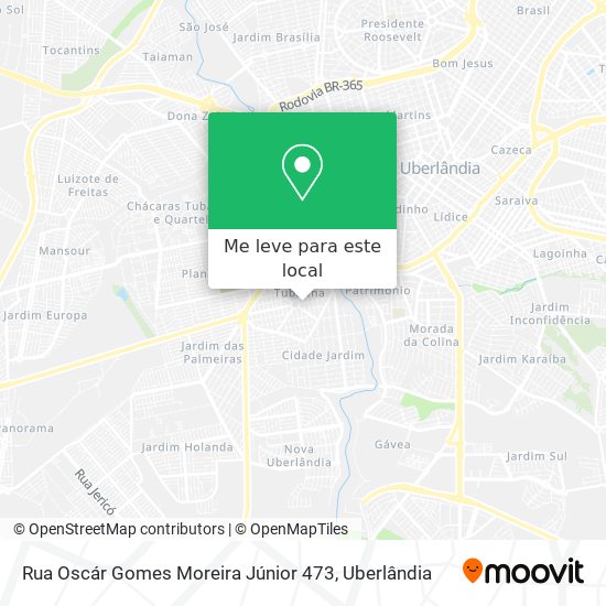 Rua Oscár Gomes Moreira Júnior 473 mapa