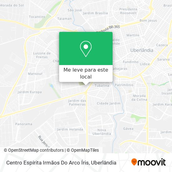 Centro Espírita Irmãos Do Arco Íris mapa