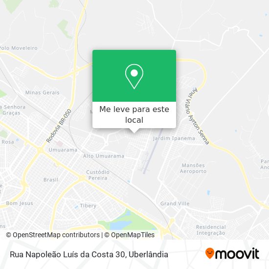 Rua Napoleão Luís da Costa 30 mapa