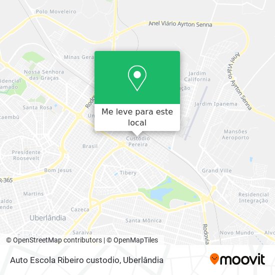 Auto Escola Ribeiro custodio mapa