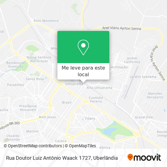 Rua Doutor Luiz Antônio Waack 1727 mapa