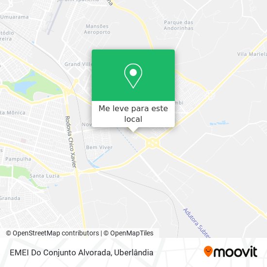 EMEI Do Conjunto Alvorada mapa