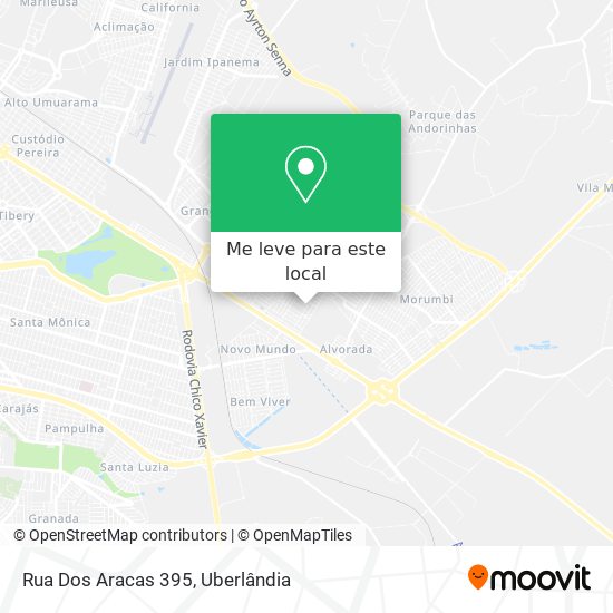 Rua Dos Aracas 395 mapa