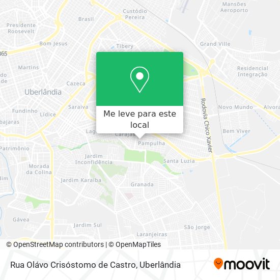 Rua Olávo Crisóstomo de Castro mapa