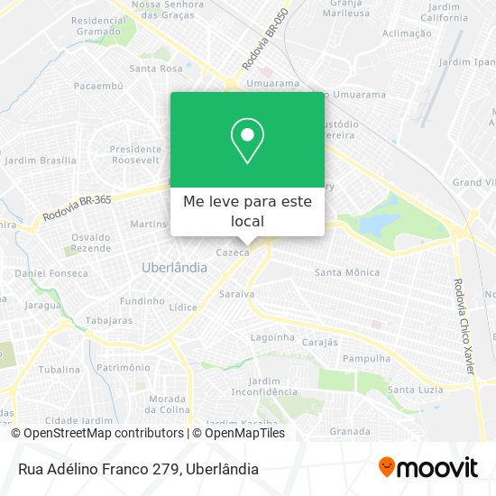 Rua Adélino Franco 279 mapa