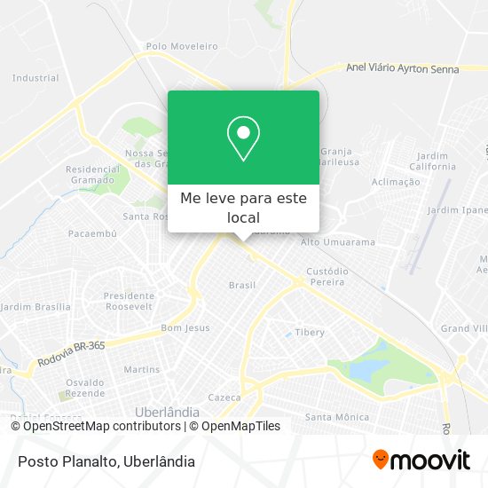 Posto Planalto mapa