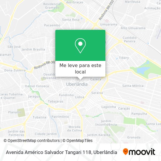 Avenida Américo Salvador Tangari 118 mapa