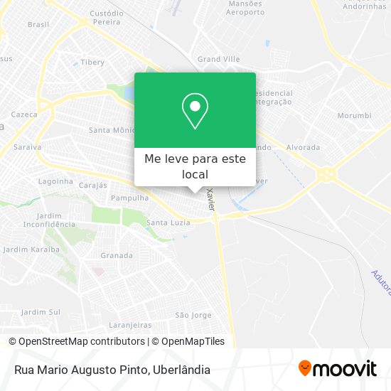 Rua Mario Augusto Pinto mapa