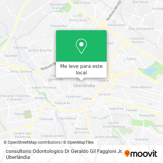 consultorio Odontologico Dr Geraldo Gil Faggioni Jr mapa