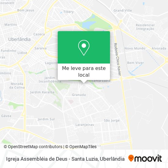 Igreja Assembléia de Deus - Santa Luzia mapa