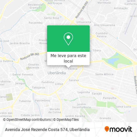 Avenida José Rezende Costa 574 mapa