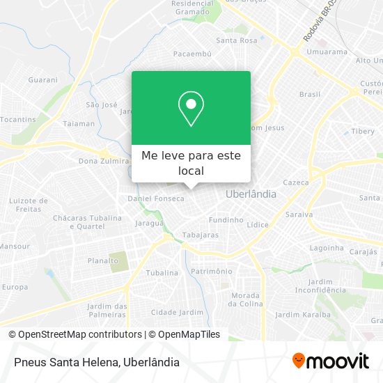 Pneus Santa Helena mapa