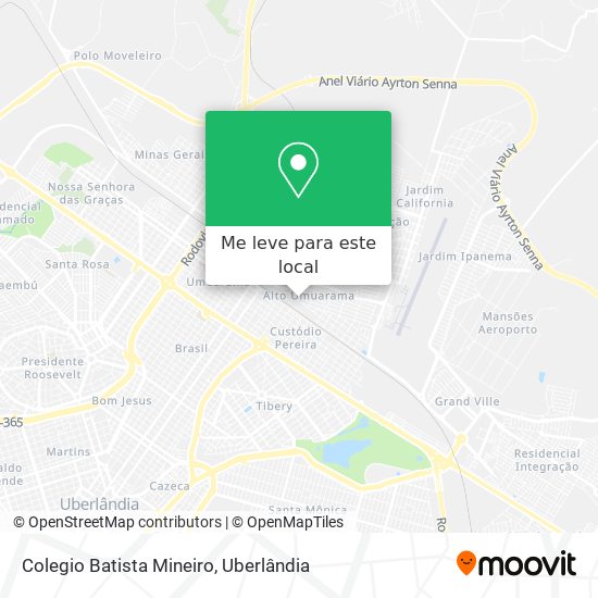 Colegio Batista Mineiro mapa