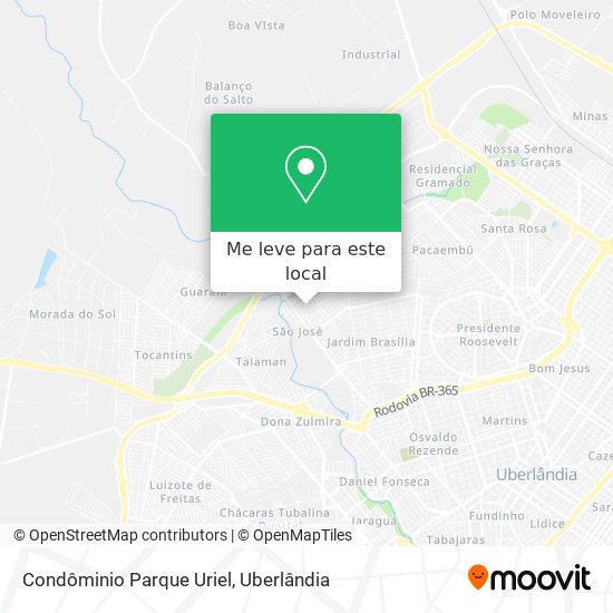 Condôminio Parque Uriel mapa