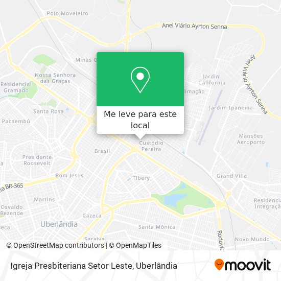 Igreja Presbiteriana Setor Leste mapa