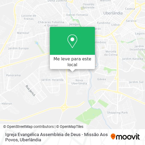 Igreja Evangélica Assembléia de Deus - Missão Aos Povos mapa