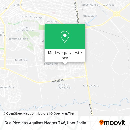 Rua Pico das Agulhas Negras 746 mapa