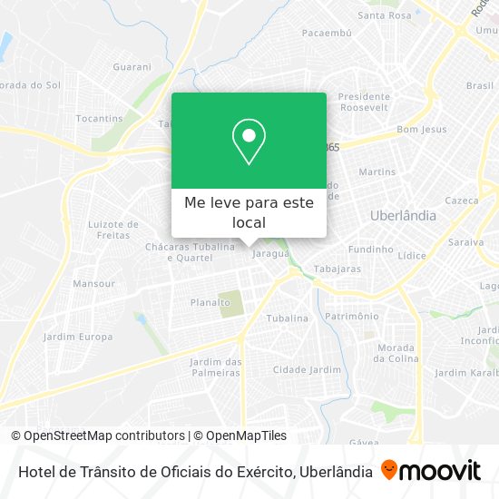 Hotel de Trânsito de Oficiais do Exército mapa