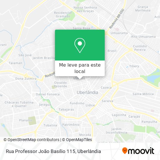 Rua Professor João Basílio 115 mapa