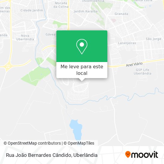 Rua João Bernardes Cândido mapa