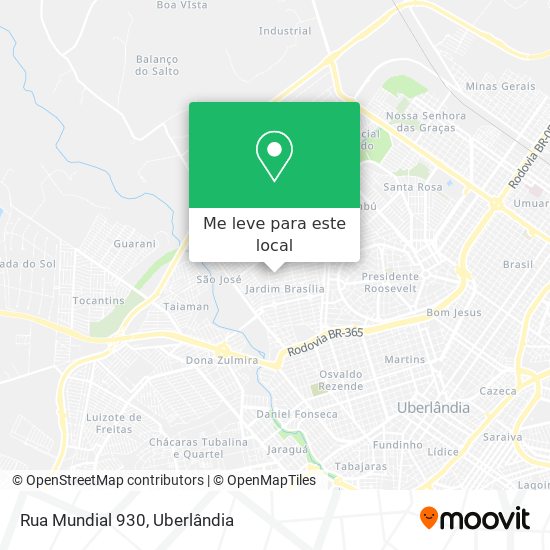 Rua Mundial 930 mapa