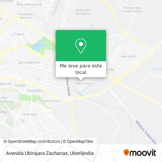 Avenida Ubirajara Zacharias mapa