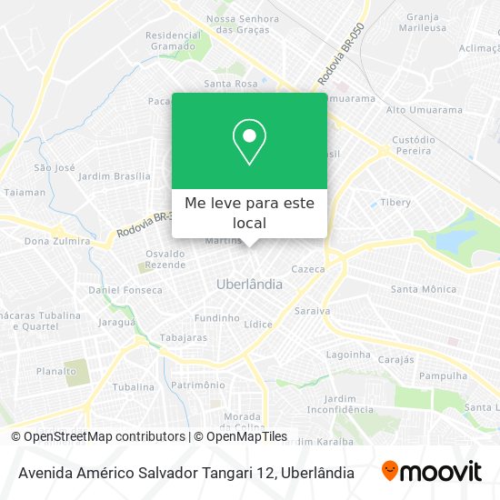 Avenida Américo Salvador Tangari 12 mapa