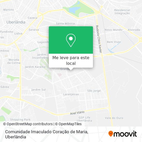 Comunidade Imaculado Coração de Maria mapa