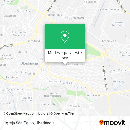 Igreja São Paulo mapa