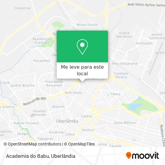 Academia do Babu mapa