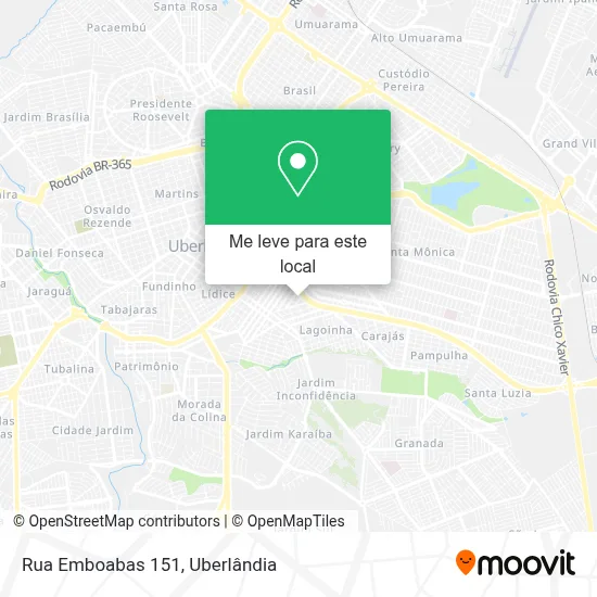 Rua Emboabas 151 mapa