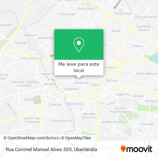 Rua Coronel Manoel Alves 305 mapa