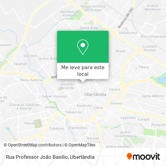 Rua Professor João Basílio mapa