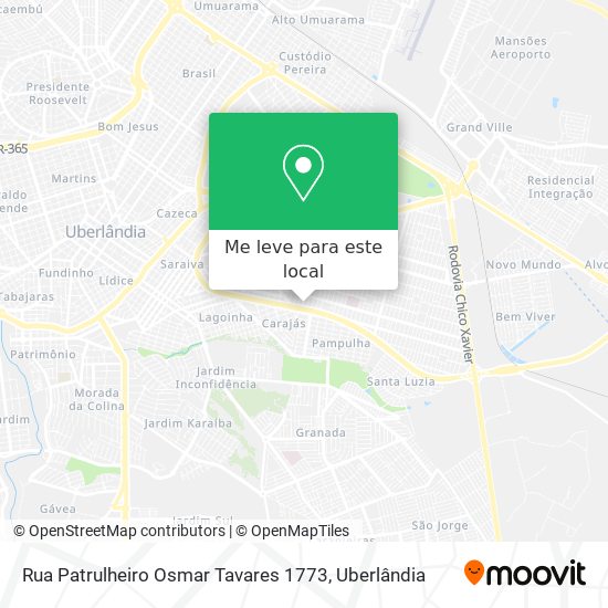 Rua Patrulheiro Osmar Tavares 1773 mapa