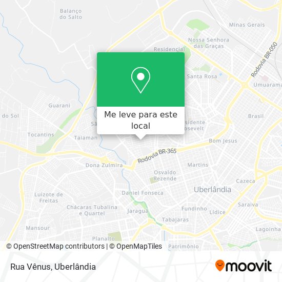 Rua Vênus mapa